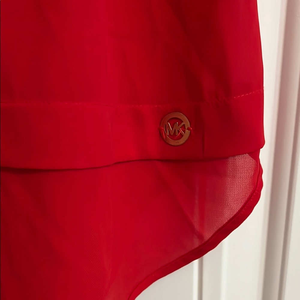 Michael Kors sleeveless Red Women's Top - Picture 3 of 6